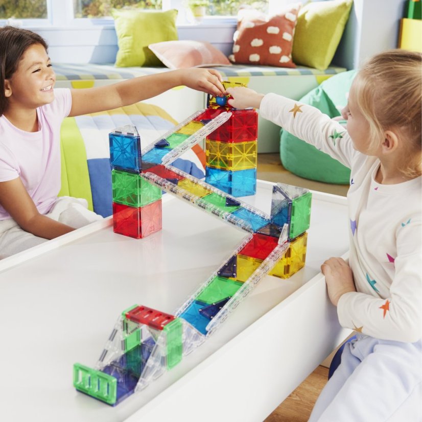 Magnetická stavebnice Magna Tiles Rail Racers Deluxe 90 dílů