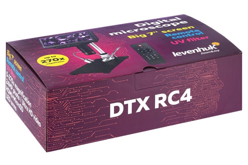 Mikroskop s diaľkovým ovládaním Levenhuk DTX RC4
