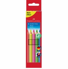 Pastelky Jumbo Grip Neon set 5 ks