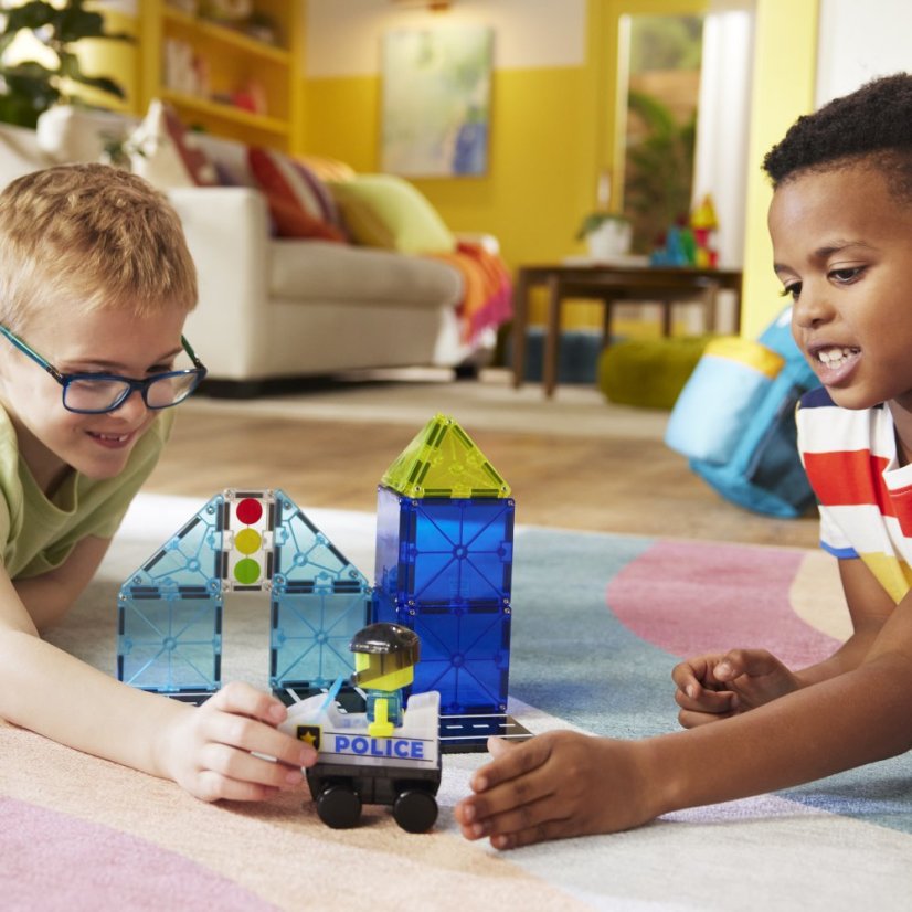 Magnetická stavebnice Magna Tiles Police Patrol 20 dílů