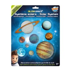 Slnecna sustava svietiace nalepky