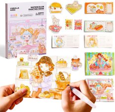 Kreativní kniha Malování vodovými barvami Dessert Princess