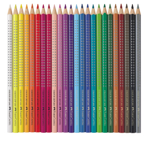 Akvarelové Pastelky Colour Grip set 24 barev v plechové krabičce