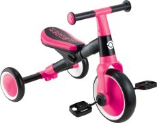 Globber dětské odrážedlo tříkolové - Learning Trike 2v1 - Fuchsia Pink
