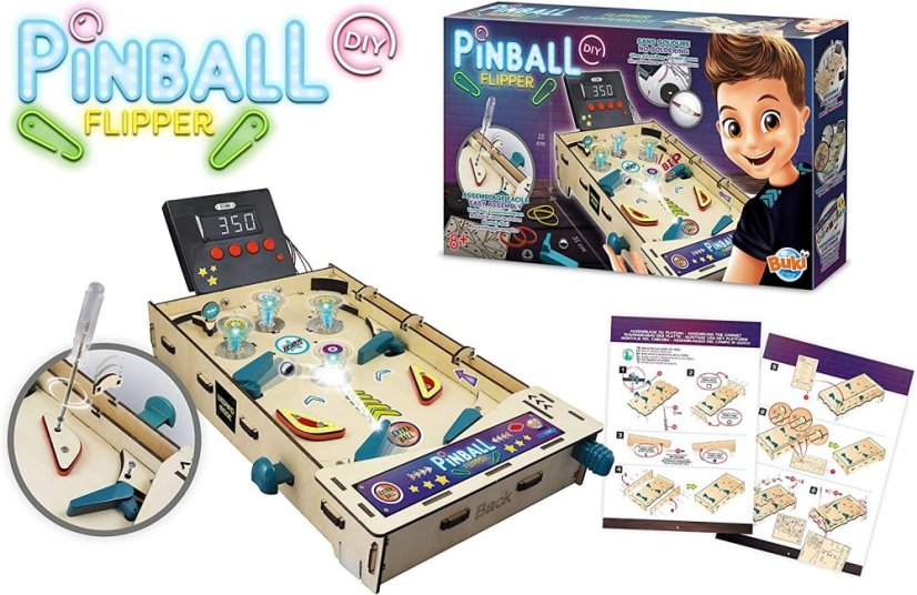 Buki Pinball Flipper - stavebnice herního automatu