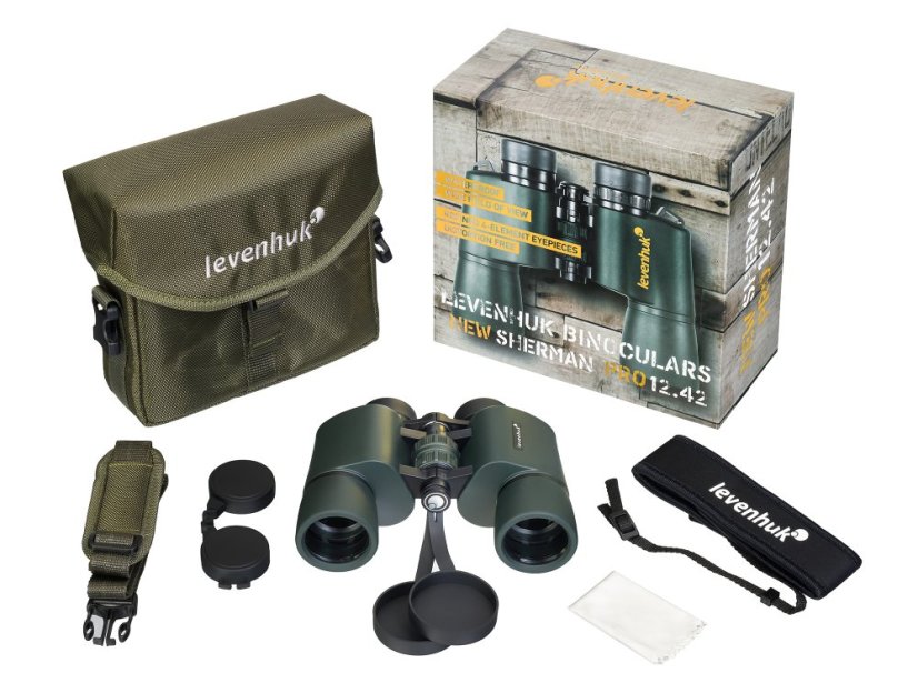 Binokulárny ďalekohľad Levenhuk New Sherman PRO 12x42