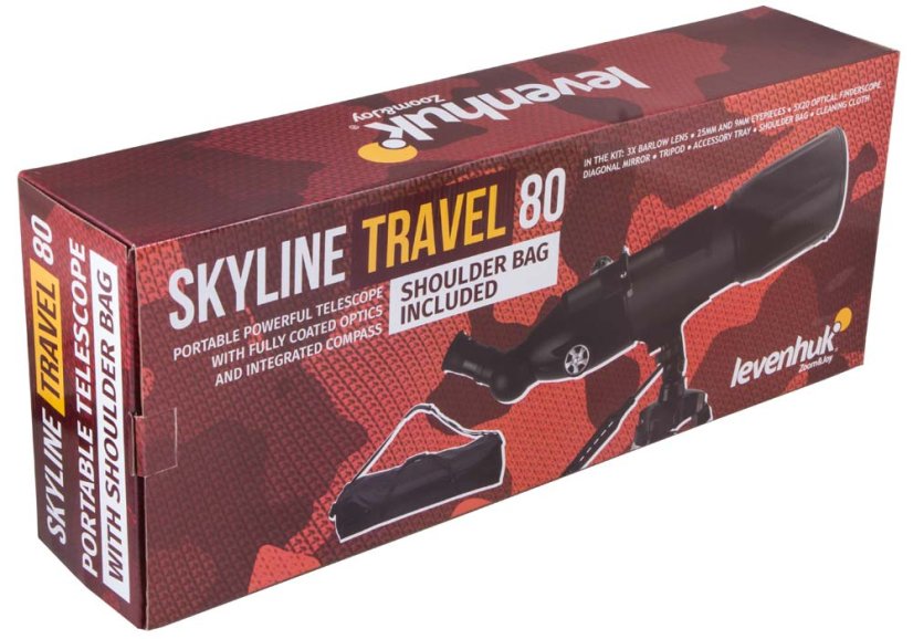 Teleskop pre deti a začiatočníkov Levenhuk Skyline Travel 80