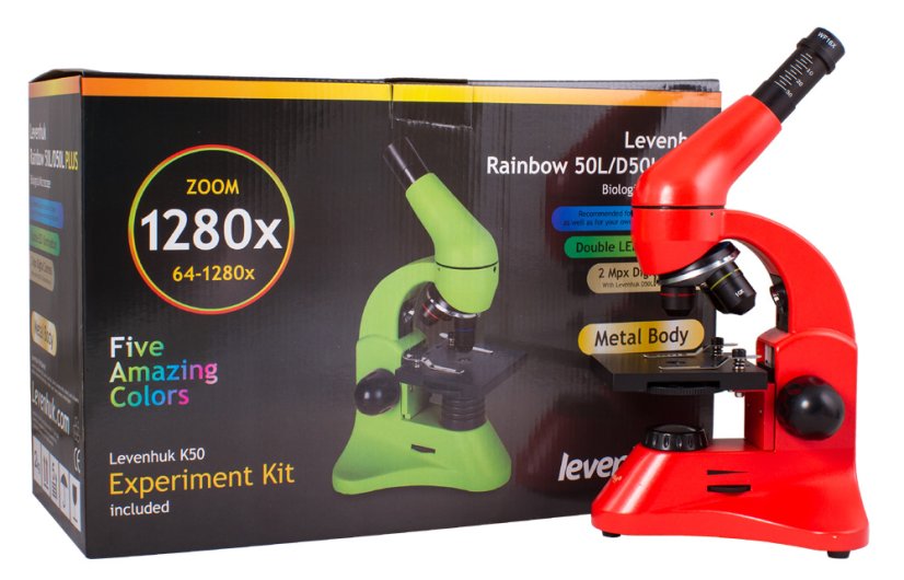 Mikroskop Levenhuk  Rainbow 50L PLUS Orange