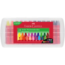 Voskovky Faber-Castell Jumbo – 24 farieb v plastovej krabičke