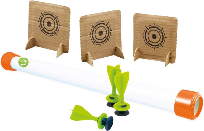 Foukací trubice na šípy s přísavkami