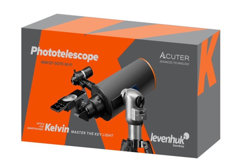 Fototeleskop s automatickým navádzaním Levenhuk Kelvin MAK127 AZ GOTO Wi-Fi