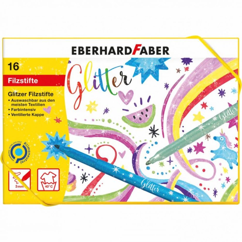 Trblietavé Popisovače - Glitter set 16 farieb