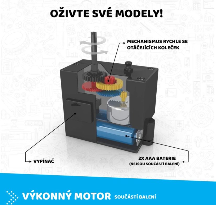 Stavebnice Engino Creative engineering 40 in 1 motorized