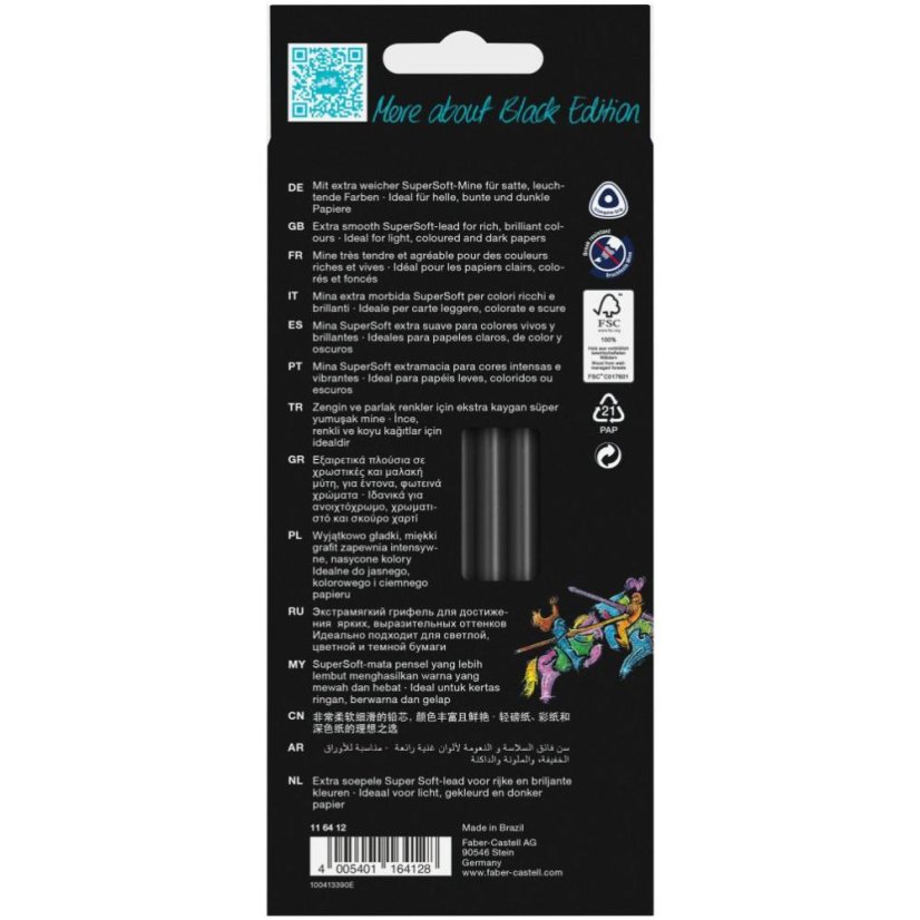 Pastelky Black Edition set  12 farieb