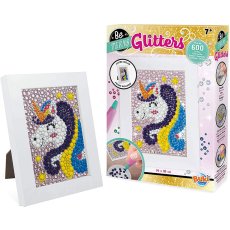 Obraz z trblietok - Jednorožec